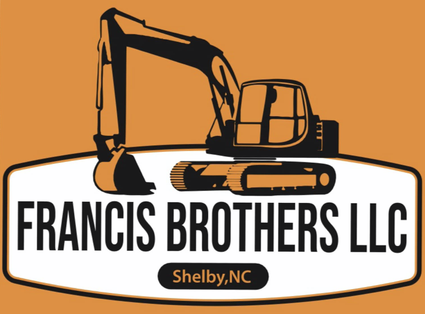 Francis Brothers logo, grading and excavating contractor
