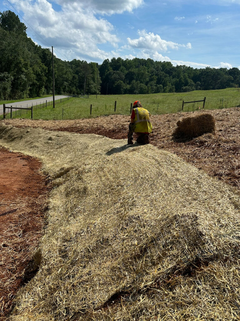 Francis Brothers team competing an erosion control job