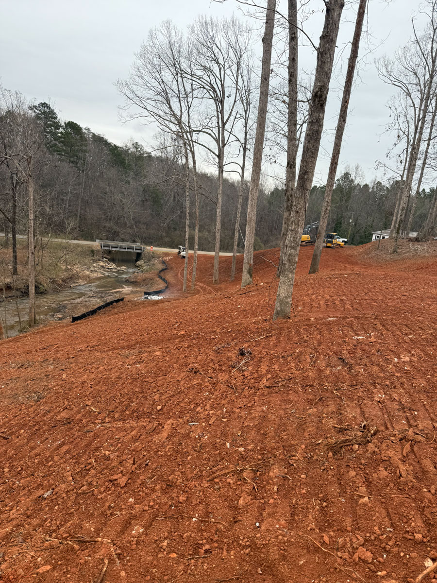 grading being done for a new home build
