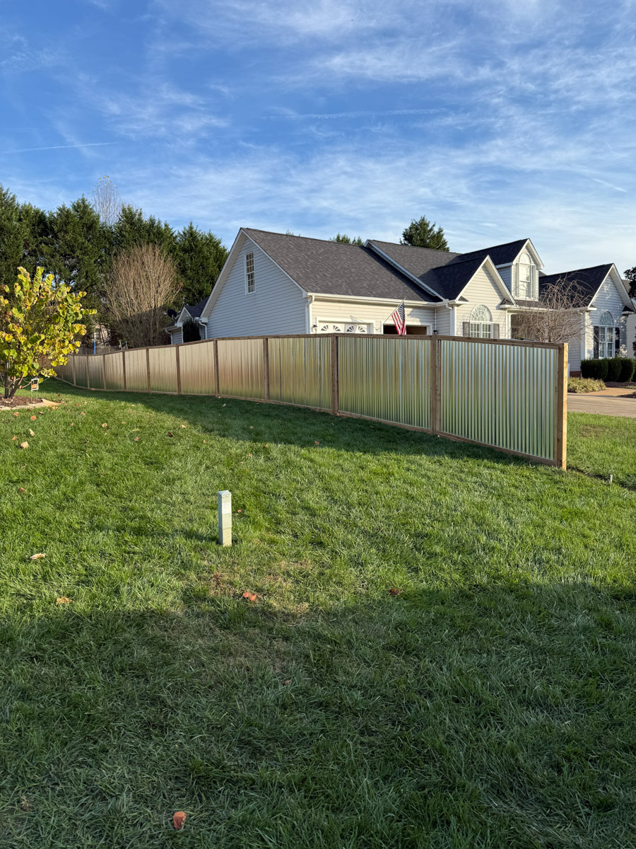 privacy fence installed by Francis Brothers
