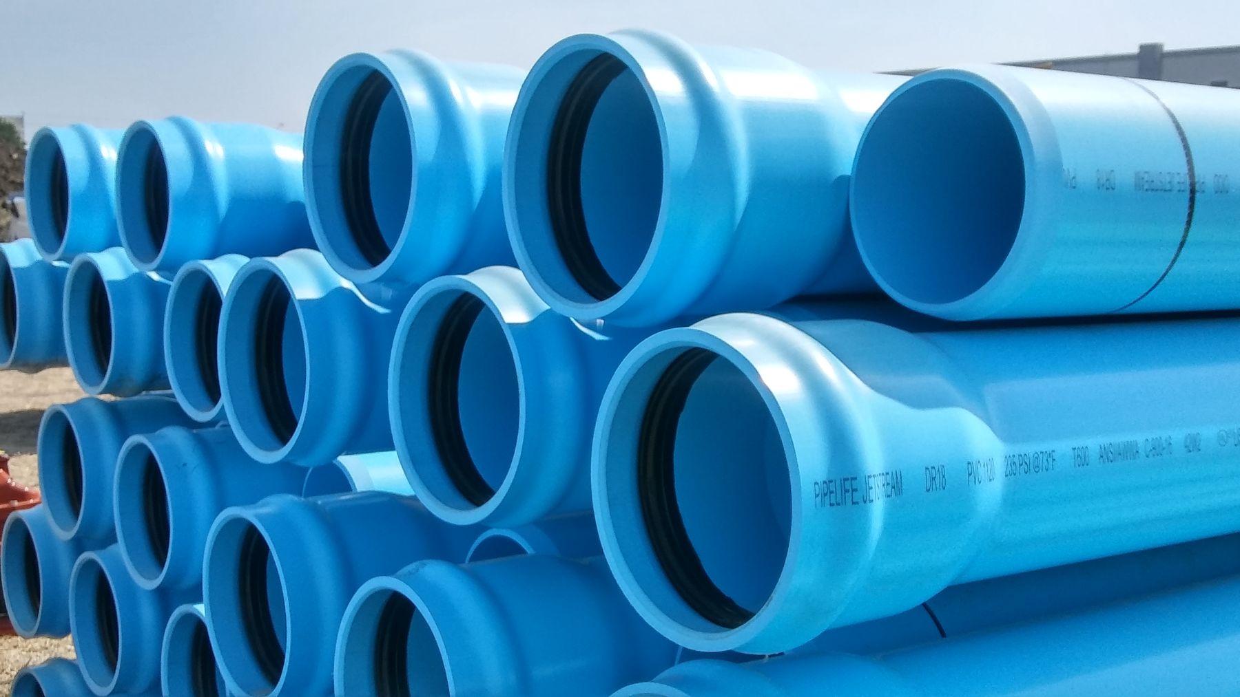 water pipes used by utility contractors